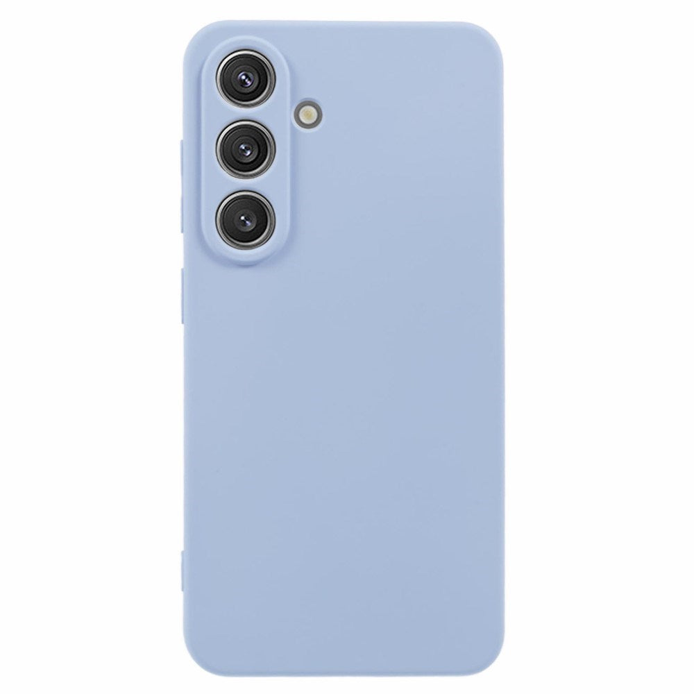 EIDERWOOD - Samsung Galaxy S25 Blødt Plast Cover - Anti-Ridse Beskyttelse med Fiberforing - Lyseblå