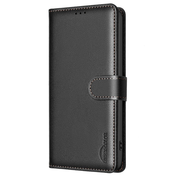 Samsung Galaxy A36 (5G) BINFEN Kunstlæder Flip Cover m. RFID Blokering - Sort