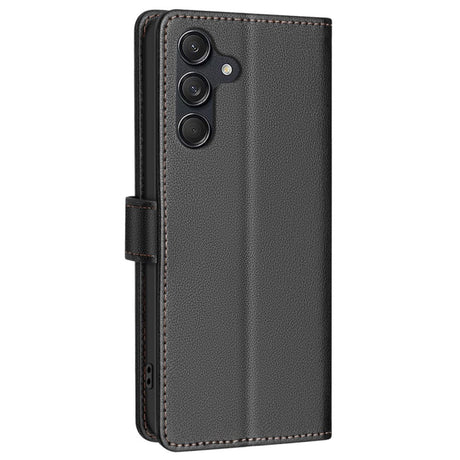 Samsung Galaxy A36 (5G) BINFEN Kunstlæder Flip Cover m. RFID Blokering - Sort