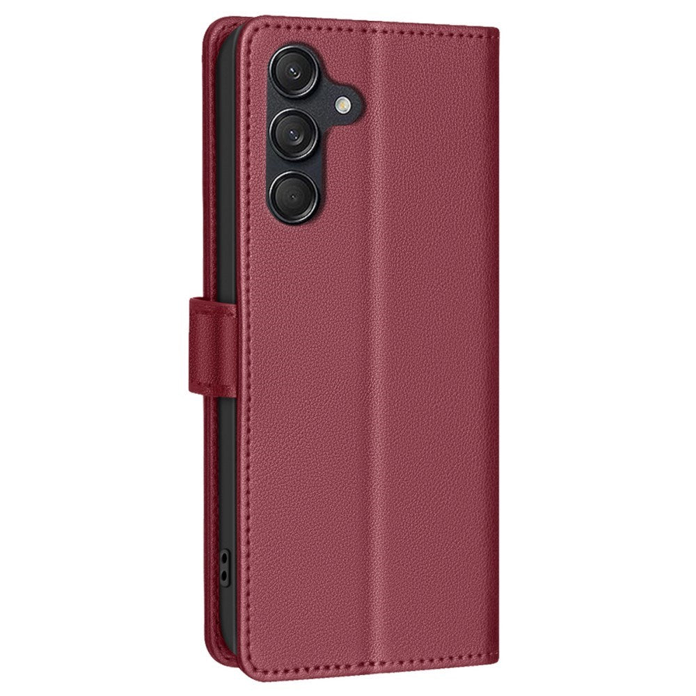 Samsung Galaxy A36 (5G) BINFEN Kunstlæder Flip Cover m. RFID Blokering - Rød