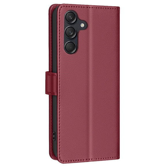 Samsung Galaxy A36 (5G) BINFEN Kunstlæder Flip Cover m. RFID Blokering - Rød
