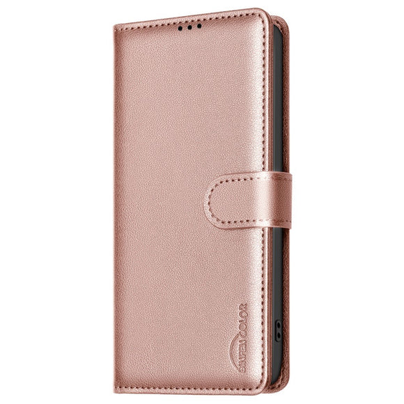 Samsung Galaxy A36 (5G) BINFEN Kunstlæder Flip Cover m. RFID Blokering - Rose Gold