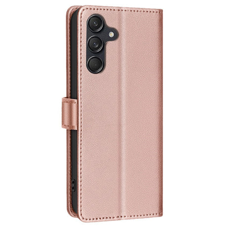 Samsung Galaxy A36 (5G) BINFEN Kunstlæder Flip Cover m. RFID Blokering - Rose Gold