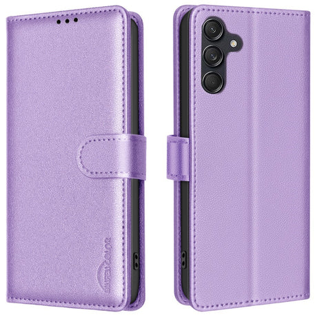 Samsung Galaxy A36 (5G) BINFEN Kunstlæder Flip Cover m. RFID Blokering - Lilla