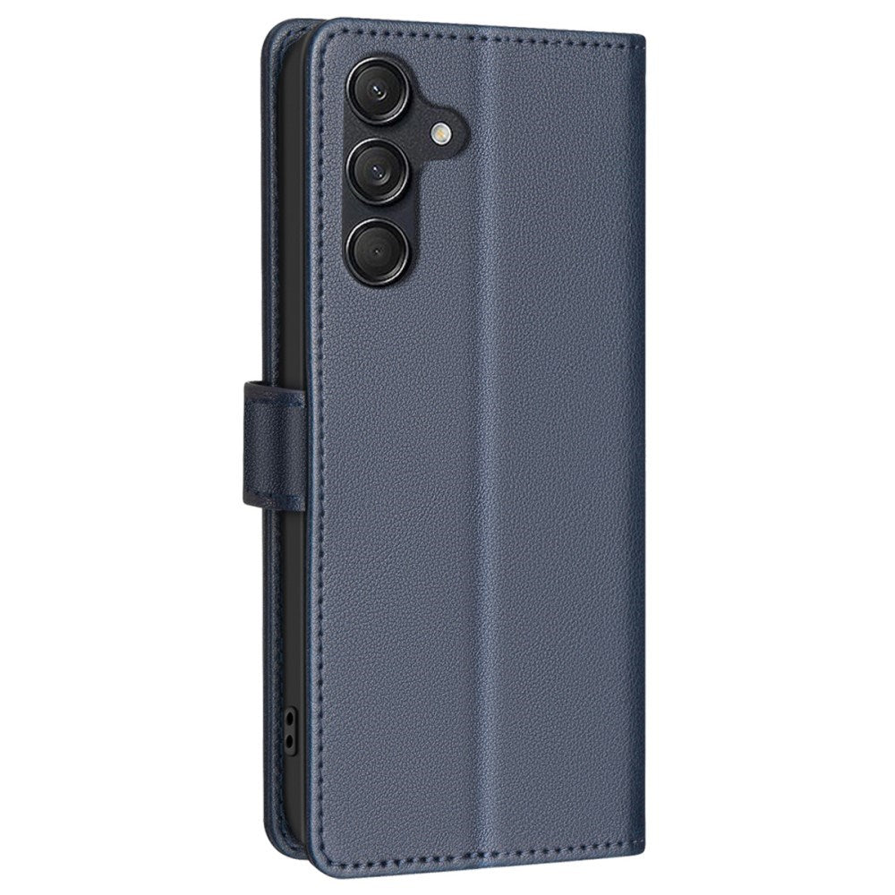 Samsung Galaxy A36 (5G) BINFEN Kunstlæder Flip Cover m. RFID Blokering - Blå
