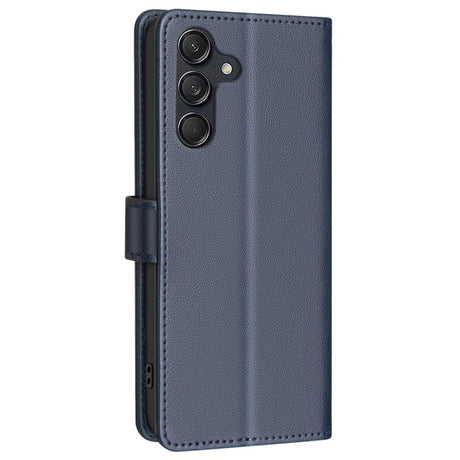 Samsung Galaxy A36 (5G) BINFEN Kunstlæder Flip Cover m. RFID Blokering - Blå