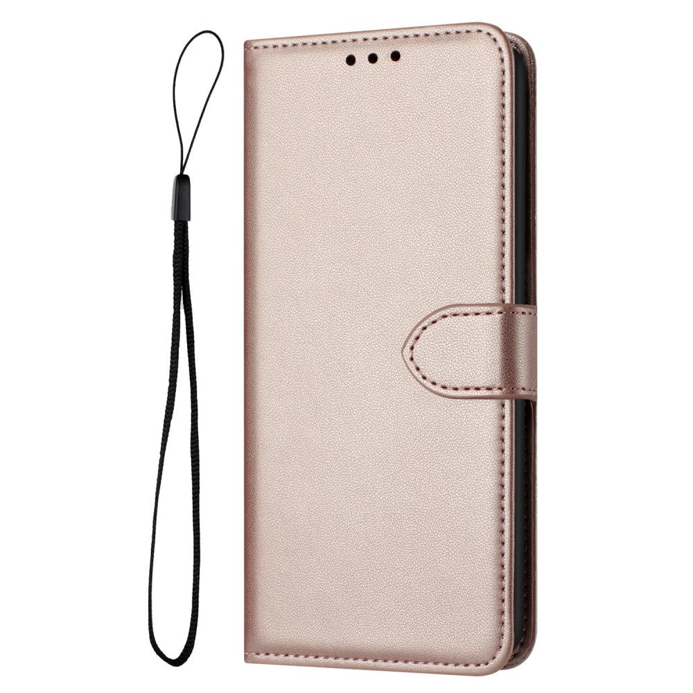 EIDERWOOD Samsung Galaxy S25 Ultra Vegansk Læder Flip Cover m. Aftagelig Strop - Rose Gold