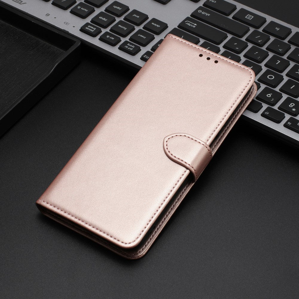 EIDERWOOD Samsung Galaxy S25 Ultra Vegansk Læder Flip Cover m. Aftagelig Strop - Rose Gold
