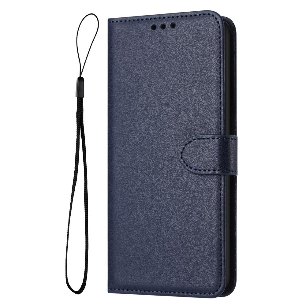 EIDERWOOD Samsung Galaxy S25 Ultra Vegansk Læder Flip Cover m. Aftagelig Strop - Blå