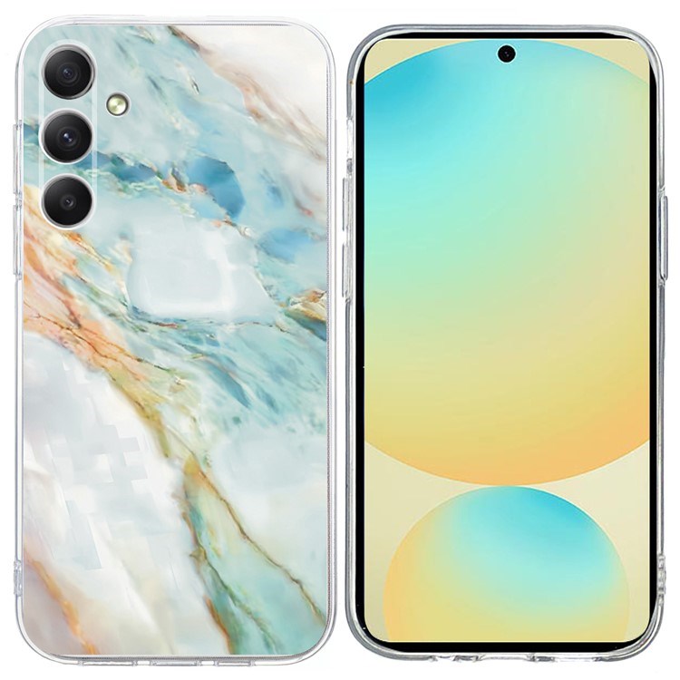EIDERWOOD Samsung Galaxy S25 FE Fleksibel Plast Cover m. Motiv - Marmor