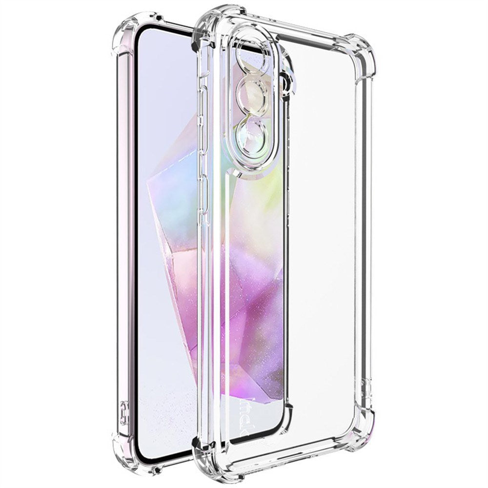 IMAK Samsung Galaxy A36 5G Shockproof Fleksibelt Plastik Cover - Gennemsigtig