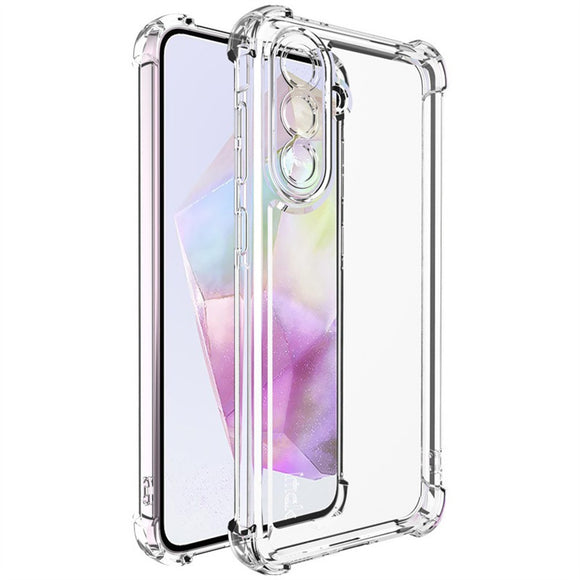 IMAK Samsung Galaxy A36 5G Shockproof Fleksibelt Plastik Cover - Gennemsigtig