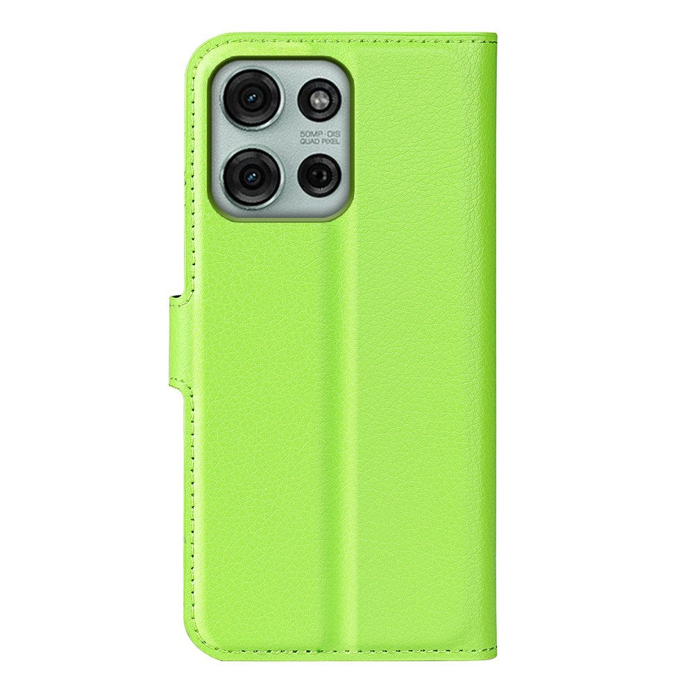 EIDERWOOD Motorola Moto G75 (5G) Kunstlæder Flip Cover m. Kortholder & Ståfunktion - Grøn
