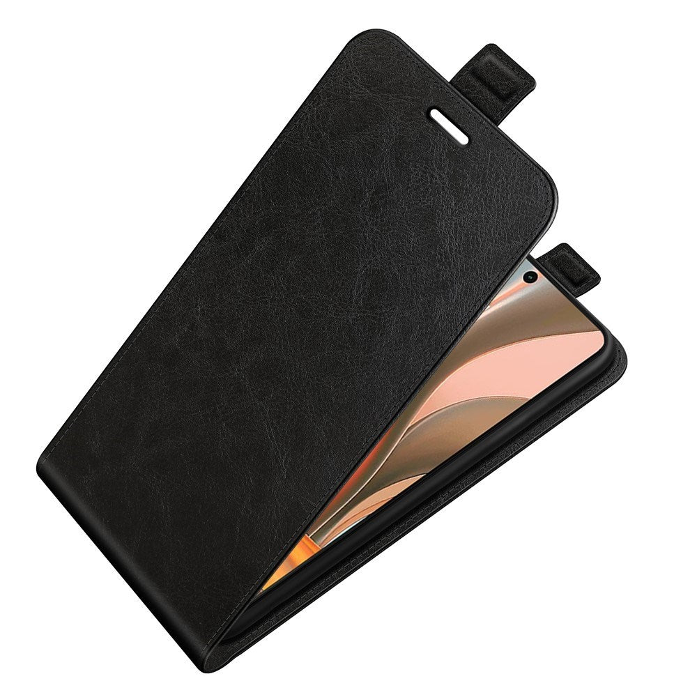EIDERWOOD Motorola Moto G75 5G Case med Kortlommer – Vertikal Flip Kunstlæder Etui - Sort