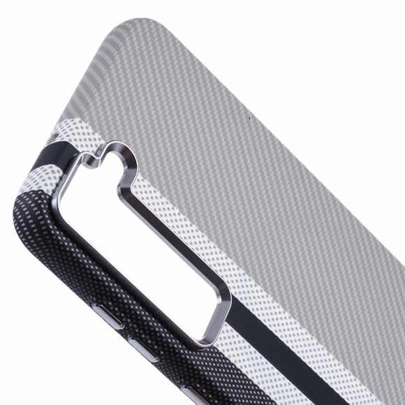 EIDERWOOD Mønstret Carbon Cover - Samsung Galaxy S23 - MagSafe Kompatibel - Grey Stripes