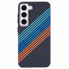 EIDERWOOD Mønstret Carbon Cover - Samsung Galaxy S23 - MagSafe Kompatibel - Colorful Stripes