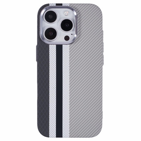 EIDERWOOD Mønstret Carbon Cover - iPhone 16 Pro - MagSafe Kompatibel - Grey Stripes