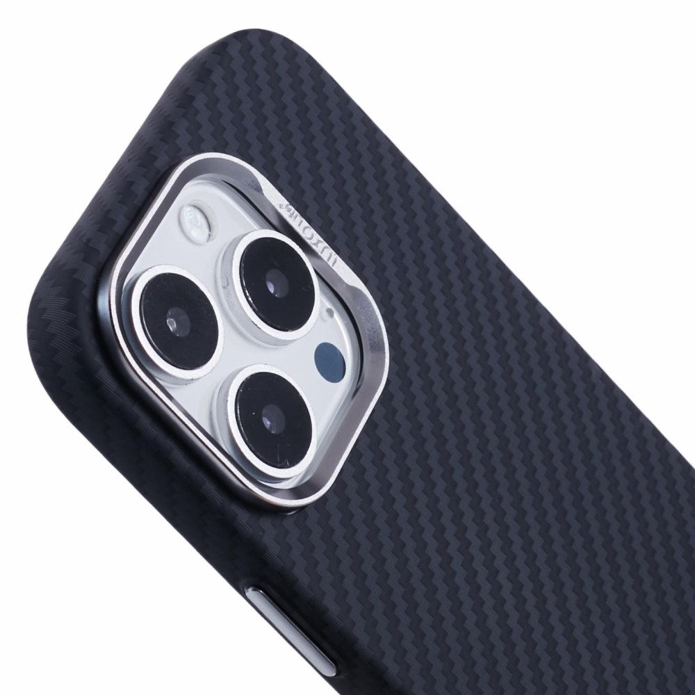 EIDERWOOD Mønstret Carbon Cover - iPhone 16 Pro - MagSafe Kompatibel - Black