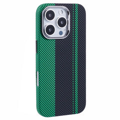EIDERWOOD Mønstret Carbon Cover - iPhone 16 Pro - MagSafe Kompatibel - Green/Black