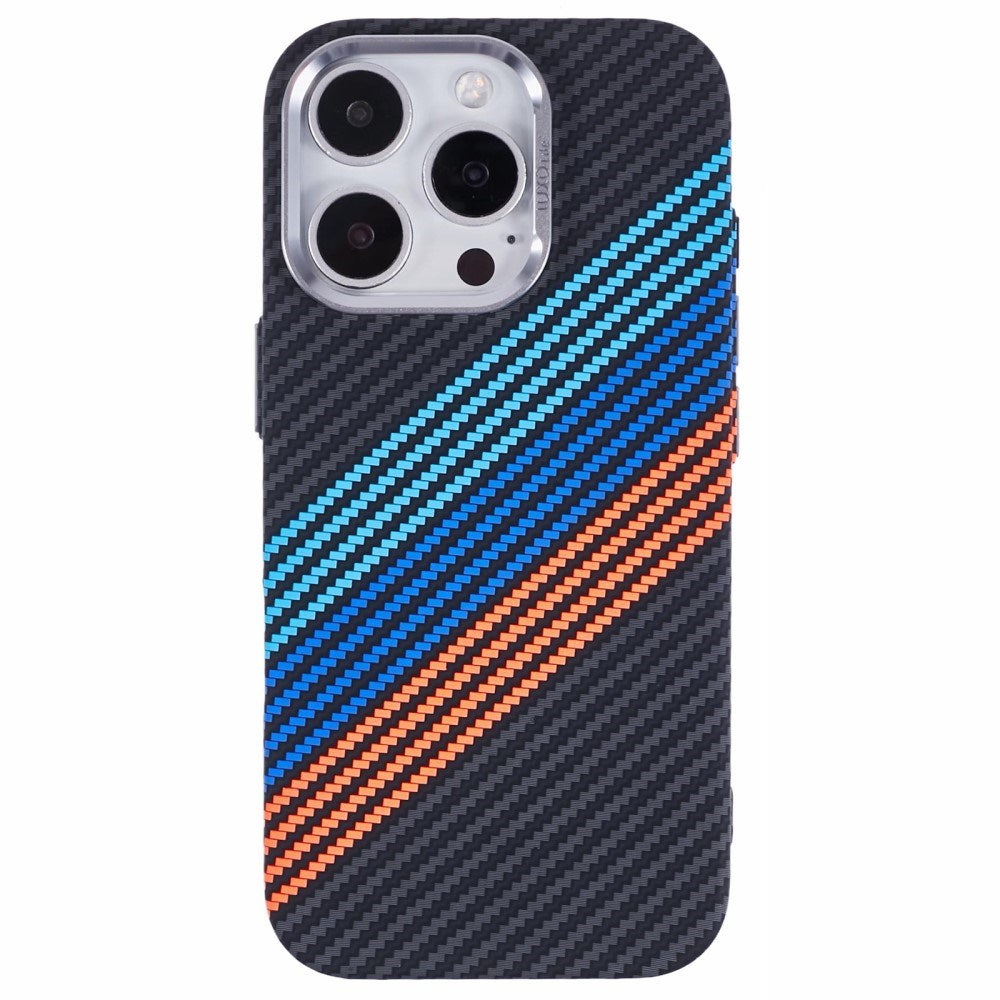 EIDERWOOD Mønstret Carbon Cover - iPhone 16 Pro - MagSafe Kompatibel - Colorful Stripes