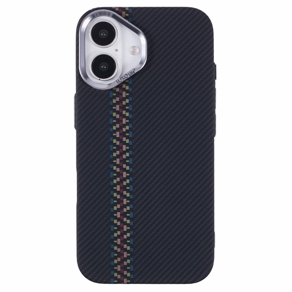 EIDERWOOD Mønstret Carbon Cover - iPhone 16 - MagSafe Kompatibel - Dark ZigZag Pattern
