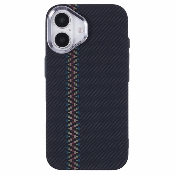 EIDERWOOD Mønstret Carbon Cover - iPhone 16 - MagSafe Kompatibel - Dark ZigZag Pattern