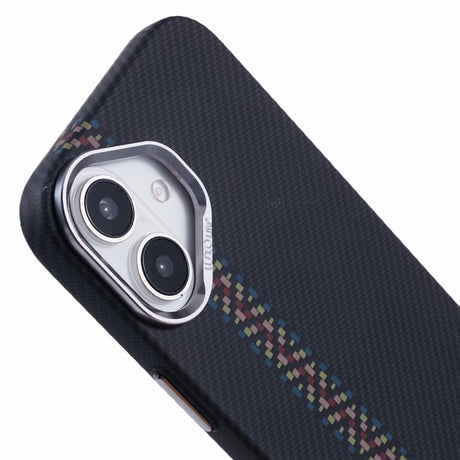 EIDERWOOD Mønstret Carbon Cover - iPhone 16 - MagSafe Kompatibel - Dark ZigZag Pattern