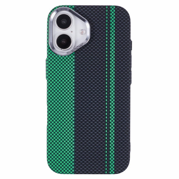 EIDERWOOD Mønstret Carbon Cover - iPhone 16 - MagSafe Kompatibel - Green/Black