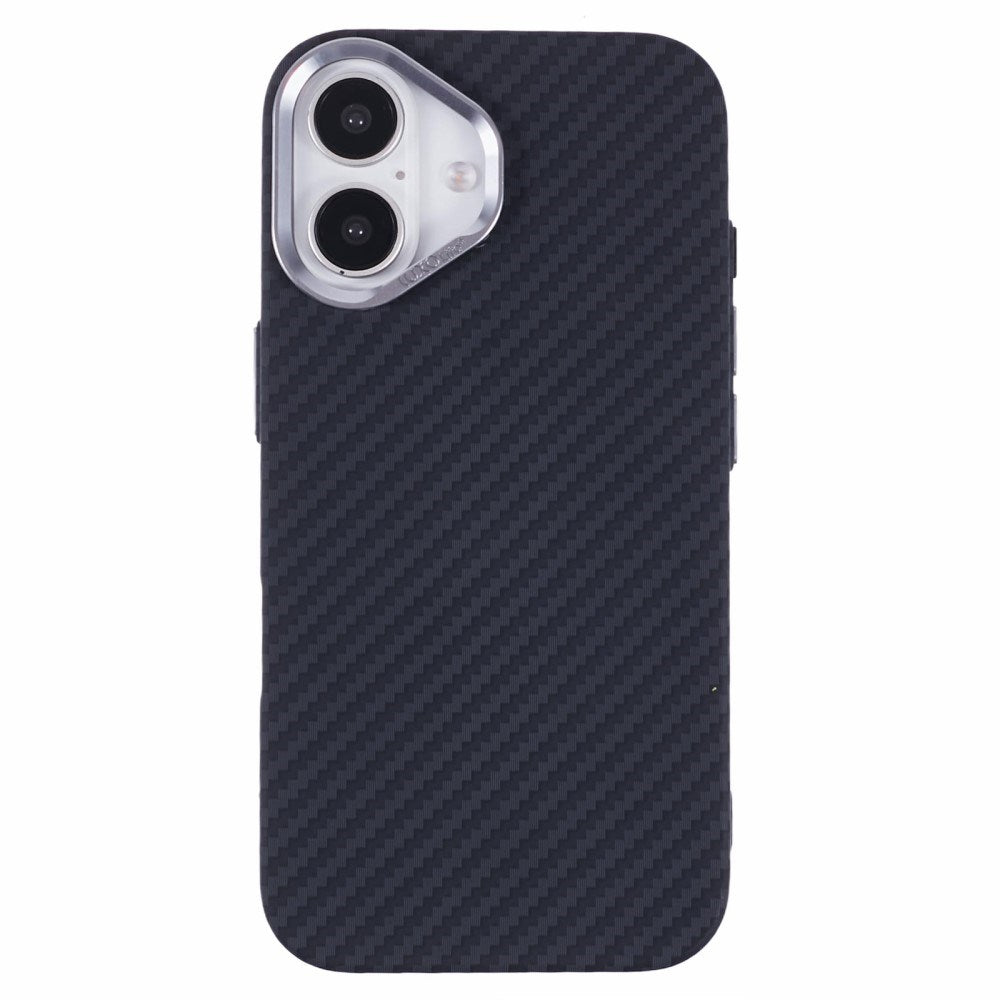 EIDERWOOD Mønstret Carbon Cover - iPhone 16 - MagSafe Kompatibel - Black