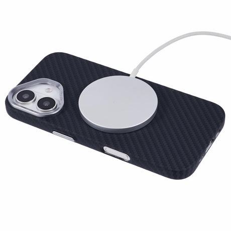 EIDERWOOD Mønstret Carbon Cover - iPhone 16 - MagSafe Kompatibel - Black