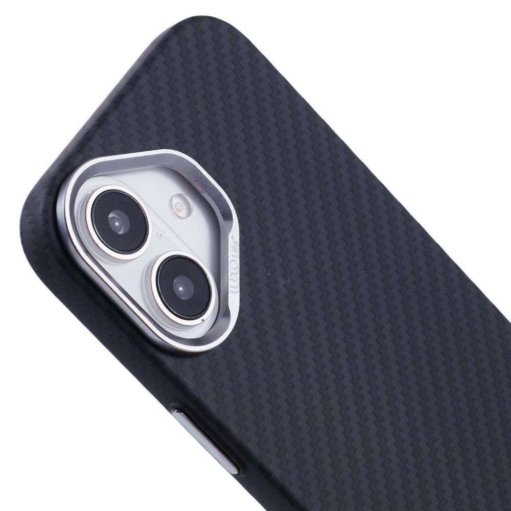 EIDERWOOD Mønstret Carbon Cover - iPhone 16 - MagSafe Kompatibel - Black