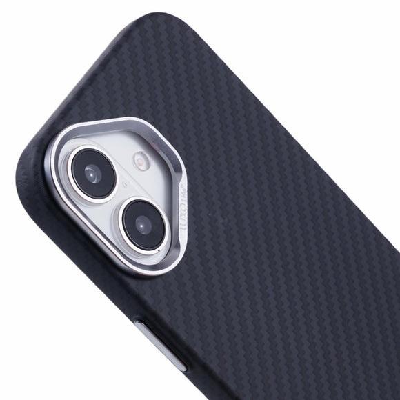EIDERWOOD Mønstret Carbon Cover - iPhone 16 - MagSafe Kompatibel - Black