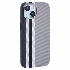 EIDERWOOD Mønstret Carbon Cover - iPhone 15 - MagSafe Kompatibel - Grey Stripes
