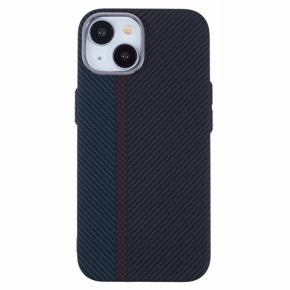EIDERWOOD Mønstret Carbon Cover - iPhone 15 - MagSafe Kompatibel - Dark Colored Pattern