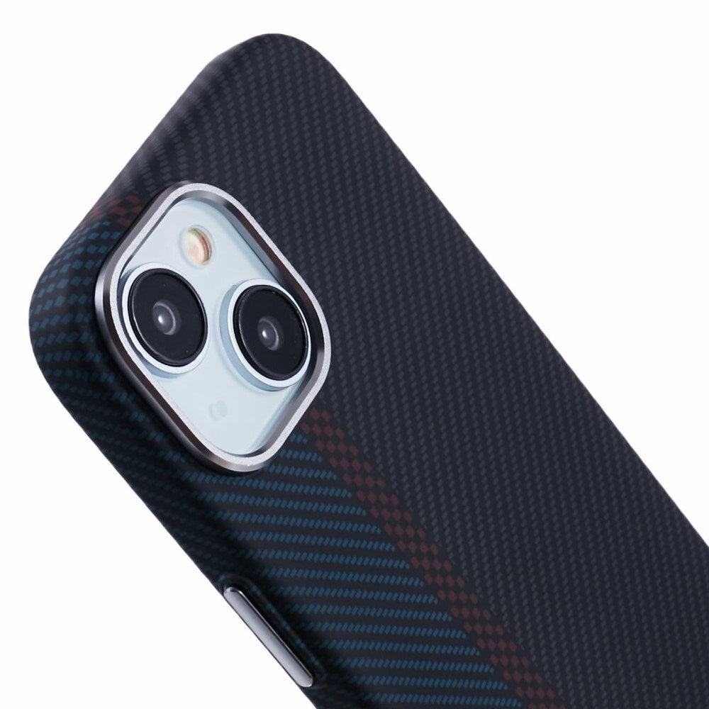 EIDERWOOD Mønstret Carbon Cover - iPhone 15 - MagSafe Kompatibel - Dark Colored Pattern