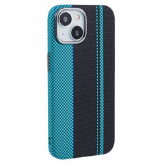 EIDERWOOD Mønstret Carbon Cover - iPhone 15 - MagSafe Kompatibel - Blue/Black