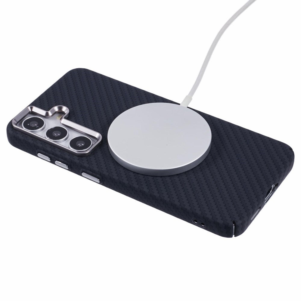 EIDERWOOD Mønstret Carbon Cover - Samsung Galaxy S24 - MagSafe Kompatibel - Black
