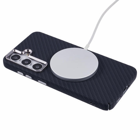 EIDERWOOD Mønstret Carbon Cover - Samsung Galaxy S24 - MagSafe Kompatibel - Black