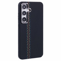 EIDERWOOD Mønstret Carbon Cover - Samsung Galaxy S24 - MagSafe Kompatibel - Dark ZigZag Pattern