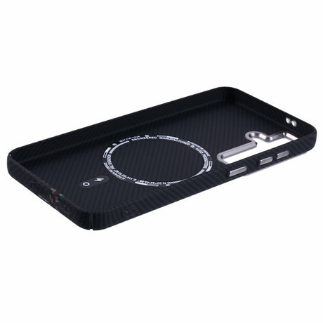 EIDERWOOD Mønstret Carbon Cover - Samsung Galaxy S24 - MagSafe Kompatibel - Dark ZigZag Pattern