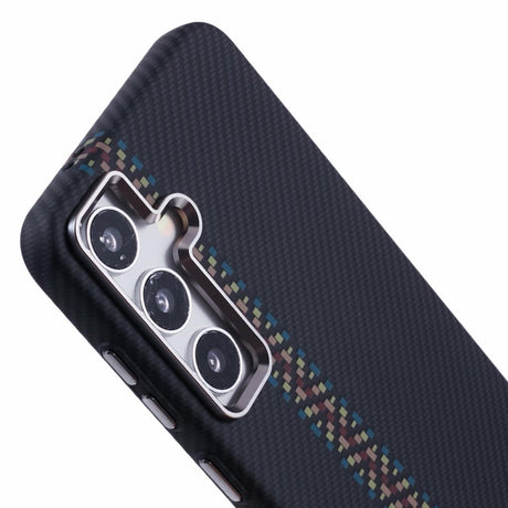 EIDERWOOD Mønstret Carbon Cover - Samsung Galaxy S24 - MagSafe Kompatibel - Dark ZigZag Pattern