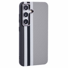 EIDERWOOD Mønstret Carbon Cover - Samsung Galaxy S24 - MagSafe Kompatibel - Grey Stripes