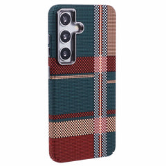 EIDERWOOD Mønstret Carbon Cover - Samsung Galaxy S24 - MagSafe Kompatibel - Light Checkered Pattern