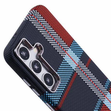 EIDERWOOD Mønstret Carbon Cover - Samsung Galaxy S24 - MagSafe Kompatibel - Dark Checkered Pattern
