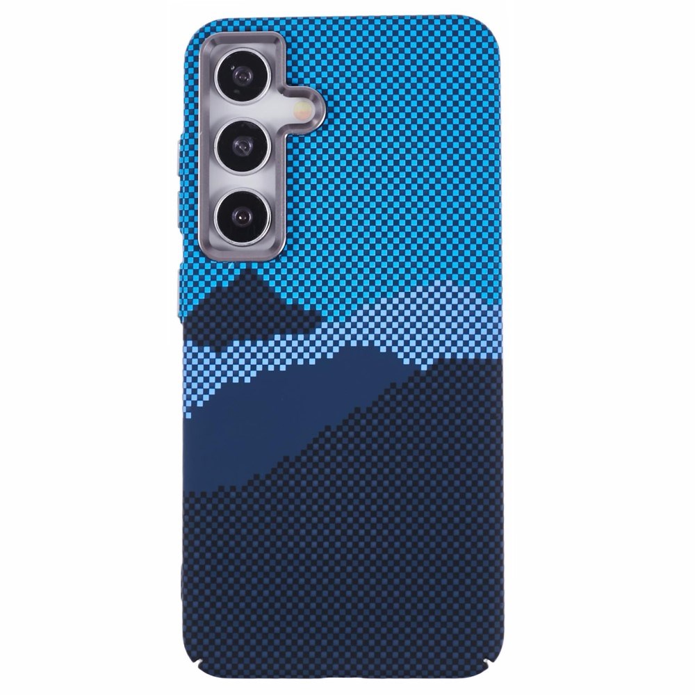 EIDERWOOD Mønstret Carbon Cover - Samsung Galaxy S24 - MagSafe Kompatibel - Blue Peak