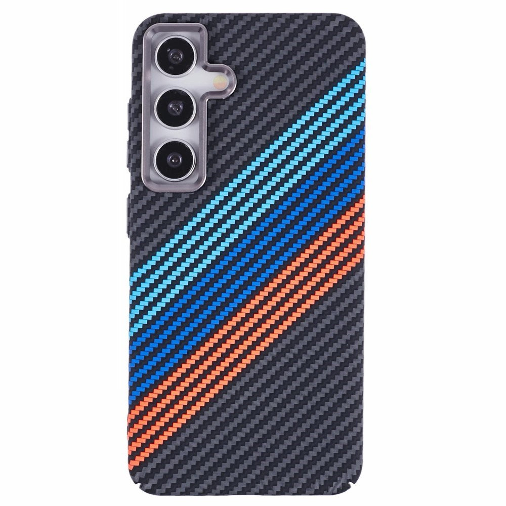 EIDERWOOD Mønstret Carbon Cover - Samsung Galaxy S24 - MagSafe Kompatibel - Colorful Stripes
