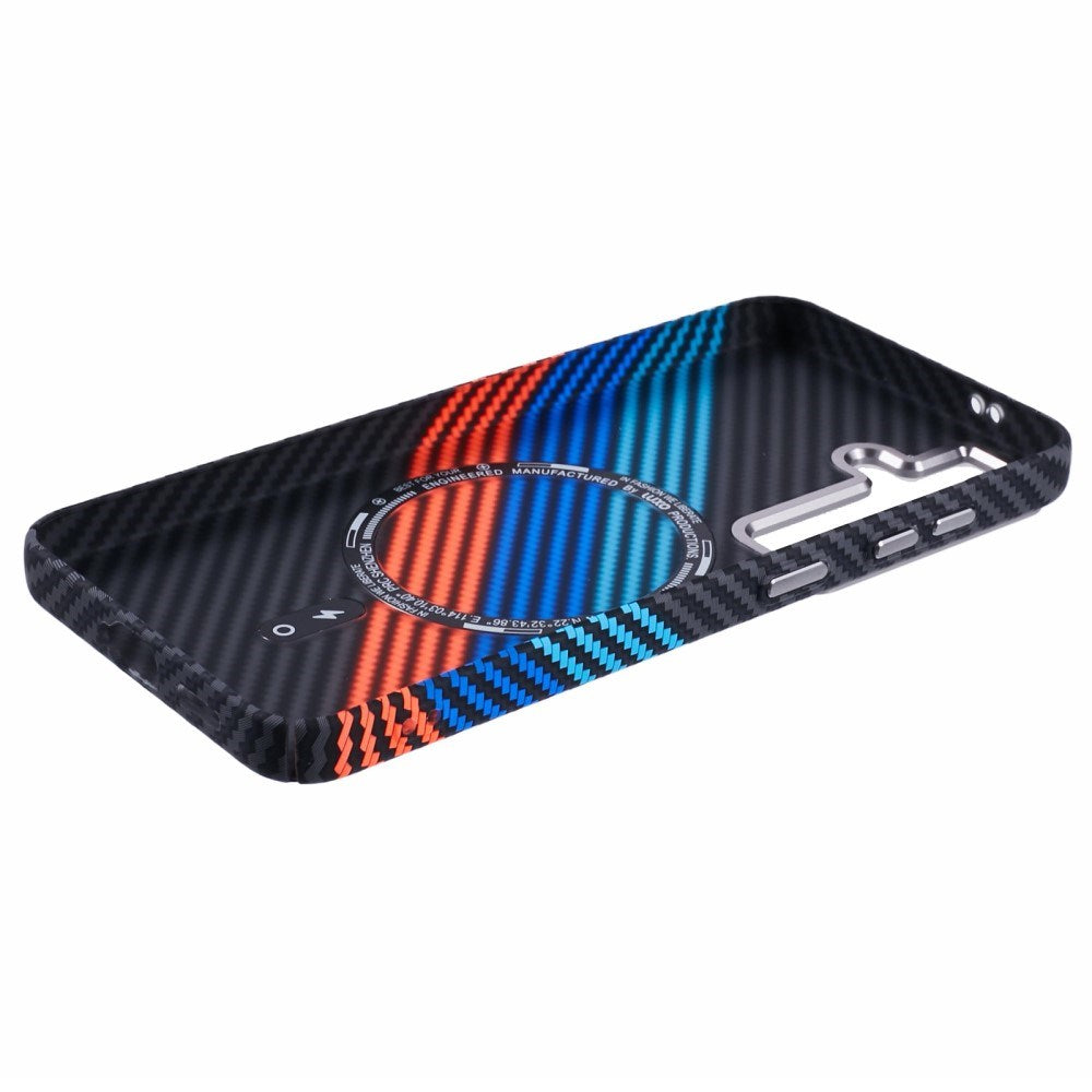 EIDERWOOD Mønstret Carbon Cover - Samsung Galaxy S24 - MagSafe Kompatibel - Colorful Stripes