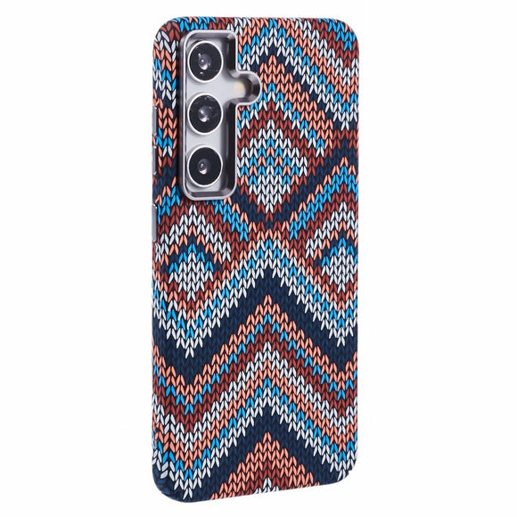 EIDERWOOD Mønstret Carbon Cover - Samsung Galaxy S24 - MagSafe Kompatibel - Retro Pattern