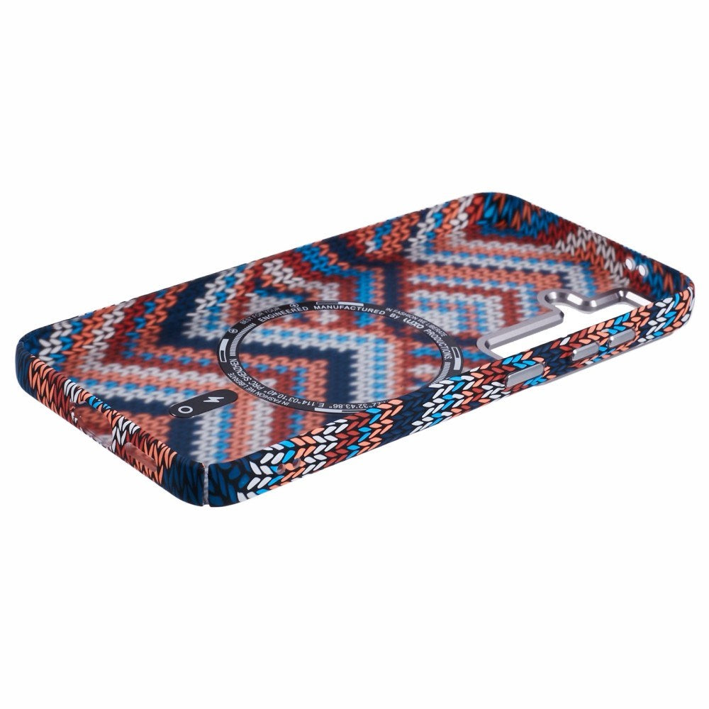 EIDERWOOD Mønstret Carbon Cover - Samsung Galaxy S24 - MagSafe Kompatibel - Retro Pattern