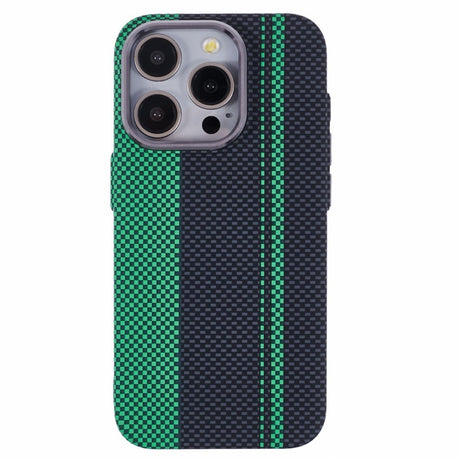 EIDERWOOD Mønstret Carbon Cover - iPhone 15 Pro - MagSafe Kompatibel - Green/Black
